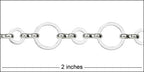 big and small circle chain SILVER PLATE