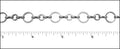 big and small circle chain ANT. SILVER