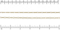 small etched oval chain MATTE GOLD