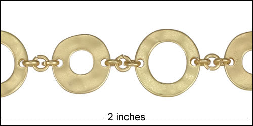 Donut chain MATTE GOLD