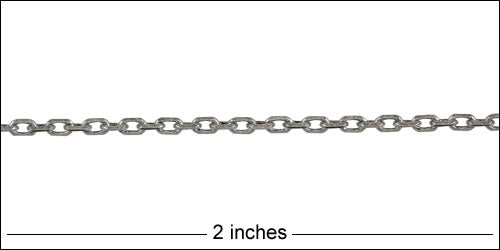 Tiny Rectangle chain ANT. SILVER