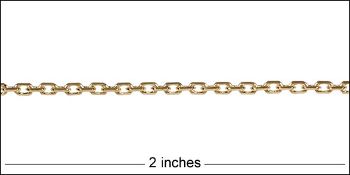 Tiny Rectangle chain GOLD