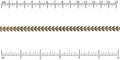 Chevron chain ANT. BRASS
