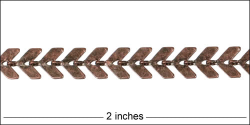 Chevron chain ANT. COPPER
