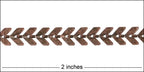 Chevron chain ANT. COPPER
