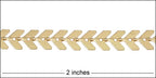 Chevron chain MATTE GOLD