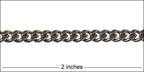 5mm Flat Curb chain GUNMETAL