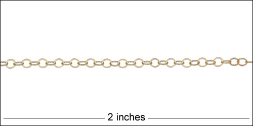 Tiny Bubbles chain MATTE GOLD
