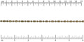 3mm Ball Rice chain ANT. BRASS