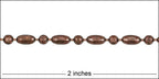 3mm Ball Rice chain ANT. COPPER