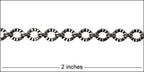 Crinkle Link chain GUNMETAL