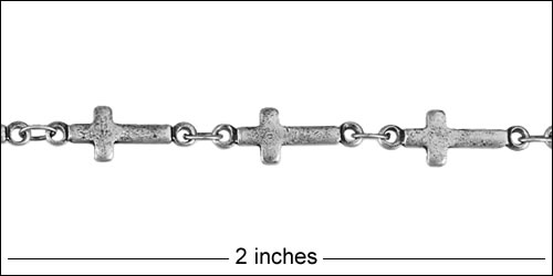 Cross chain ANTIQUE SILVER