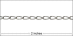 Medium Elegant Curb chain ANTIQUE SILVER