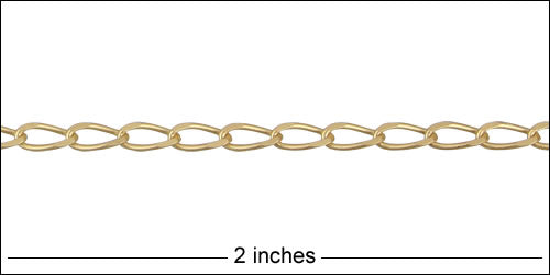 Medium Elegant Curb chain MATTE GOLD