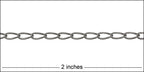 Medium Elegant Curb chain MATTE GUNMETAL