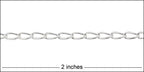 Medium Elegant Curb chain SILVER PLATE