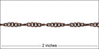 Spiral Curb chain ANTIQUE COPPER