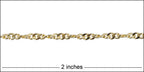 Spiral Curb chain GOLD