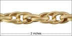 Woven Etched Rope chain MATTE GOLD