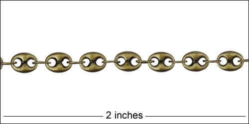Pig Nose chain ANT. BRASS