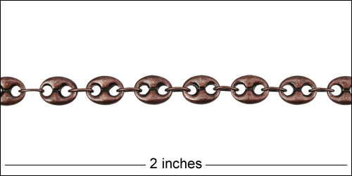 Pig Nose chain ANT. COPPER