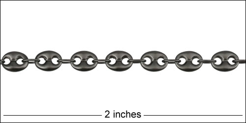 Pig Nose chain MATTE GUNMETAL