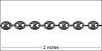 Pig Nose chain MATTE GUNMETAL