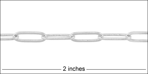 Close up of 2" of chain
