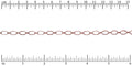 etched oval link chain COPPER