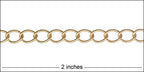 medium curb chain MATTE GOLD