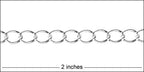 medium curb chain SILVER PLATE