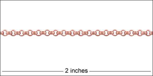 2mm rolo chain ROSE GOLD