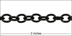 small heavy cable chain NITE BLACK SHINY