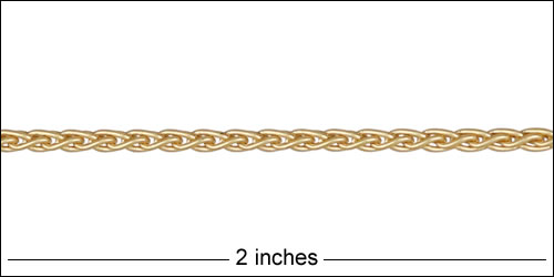 2.2mm wheat chain MATT GOLD