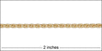 2.2mm wheat chain MATT GOLD