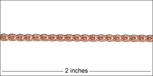 2.2mm wheat chain ROSE GOLD