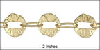 button hole chain MATTE GOLD