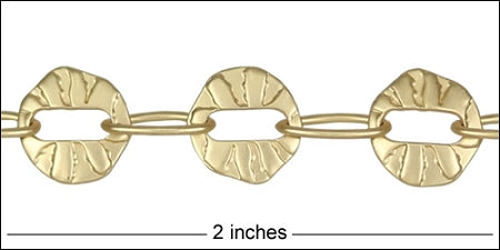 button hole chain MATTE GOLD