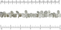 coin dangles chain MATTE SILVER