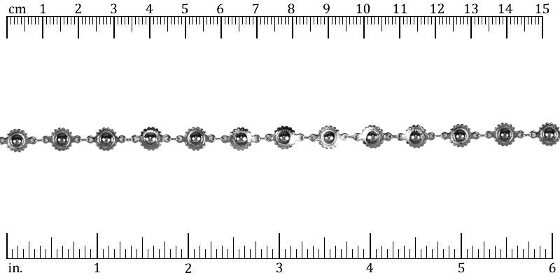 Ruler shown in 1/16-inch increments.Click on image to zoom.