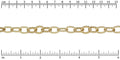 mixed rope etched chain MATTE GOLD