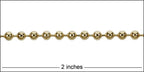 3.2mm ball chain GOLD