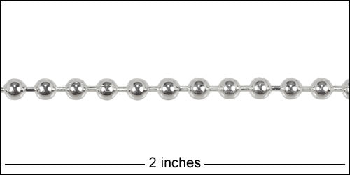 3.2mm ball chain SILVER PLATE