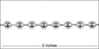 4.5mm ball chain SILVER PLATE