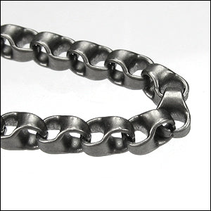 4mm rolo box link chain MATTE GUNMETAL