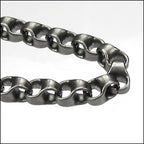 4mm rolo box link chain MATTE GUNMETAL