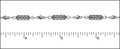 tribal filigree chain ANT. SILVER