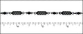 tribal filigree chain NITE BLACK
