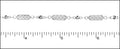 tribal filigree chain RHODIUM