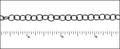 medium circle chain MATTE GUNMETAL